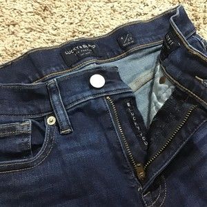 Lucky Brand Women's Jeans Size 4/27 Regular Mid Rise Super Skinny Ava Distressed